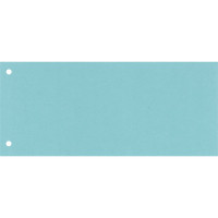 Trennstreifen 160g 105 x 240mm Karton gelocht, blau  Trennstreifen 160g 105 x 240mm Karton gelocht, blau