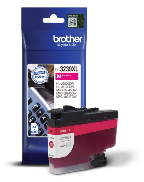 Original Tinte Brother LC-3239XLM, ca. 5.000 S., magenta, MHD abgelaufen 