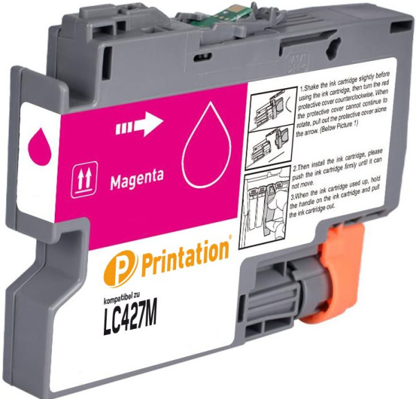 Printation Tinte ersetzt Brother LC-427M, ca. 1500 S., magenta
