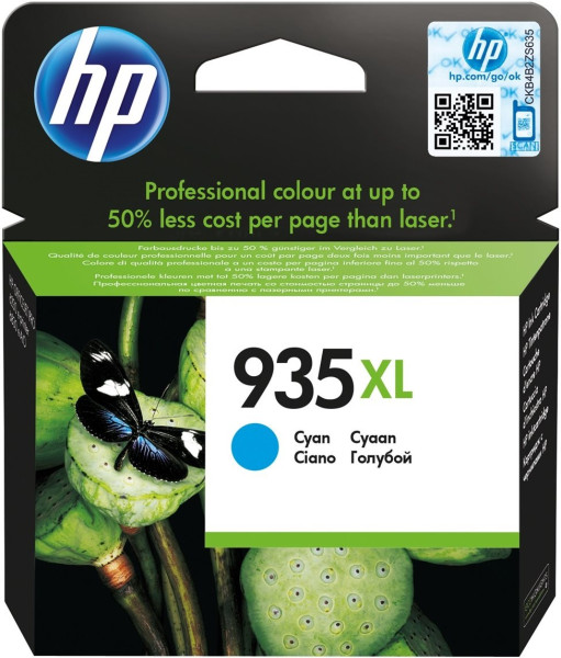Original Tinte HP 935XL / C2P24AE, ca. 825 S., cyan