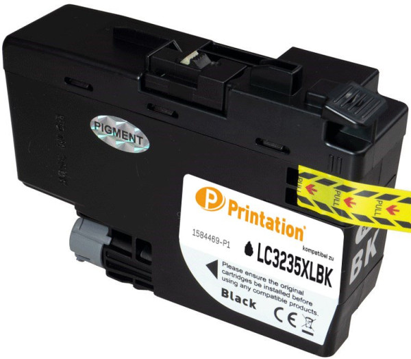 Printation Tinte ersetzt Brother LC-3235XLBK, ca. 6.000 S., schwarz