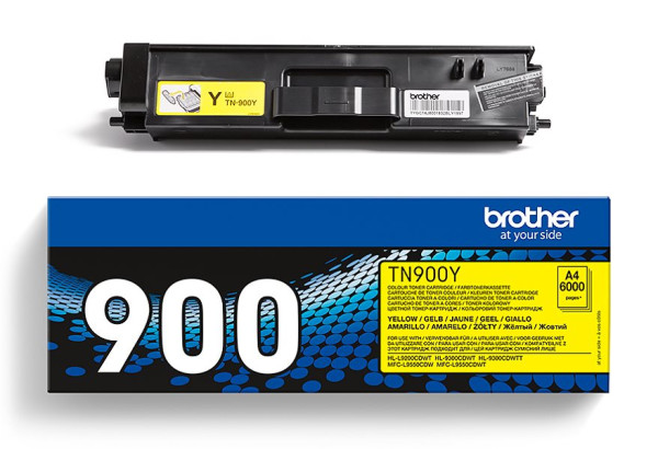 Original Toner Brother TN-900Y, ca. 6.000 S., gelb 