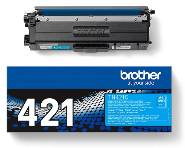 Original Toner Brother TN-421C, ca. 1.800 S., cyan 