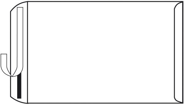 Kuvert 25x C5=162x229mm, ohne Fenster, weiß, Haftklebung 