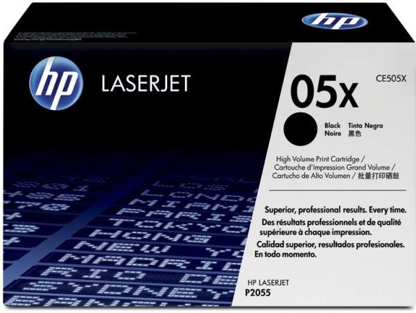 Original Toner HP 05X / CE505X, ca. 6.500 S., schwarz