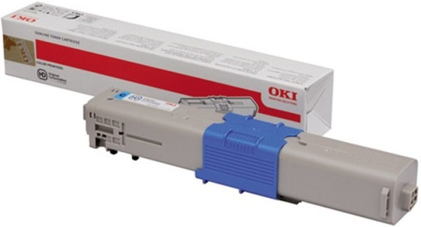 Original Toner OKI 44973535 (z.B. C301), ca. 1.500 S., cyan 