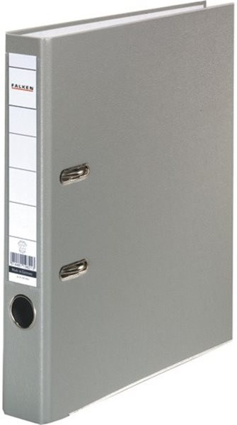 Ordner A4/5cm Plastiküberzug außen grau Falken PP-Color mit Kantenschutz 