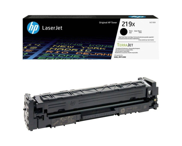 Original Toner HP 219X / W2190X, ca. 3.200 S., schwarz 