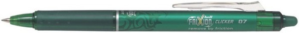 PILOT PEN Frixion Ball Clicker BLRT-FR7-G grün, Strichstärke 0,4mm