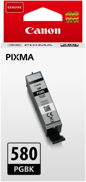 Original Tinte Canon PGI-580PBK, ca. 200 S., pigmentschwarz