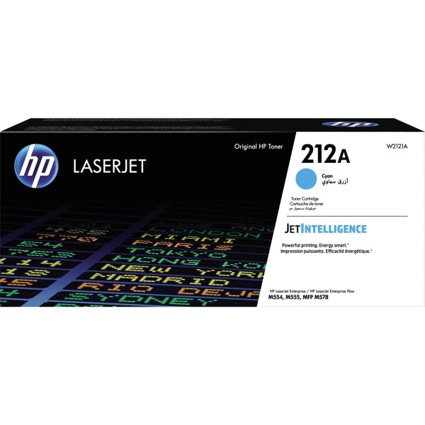 Original Toner HP 212A / W2121A, ca.4500 S., cyan  