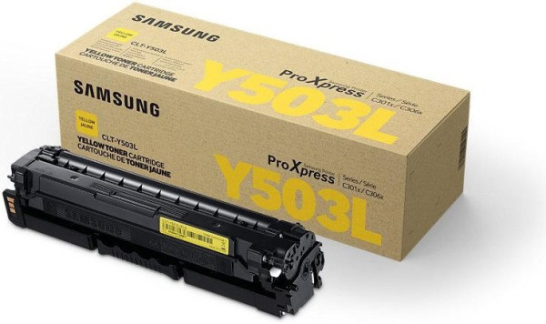 Original Toner HP-Samsung CLT-Y503L / SU491A, ca. 5.000 S., gelb
