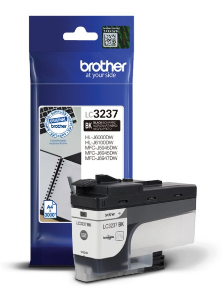 Original Tinte Brother LC-3237BK, ca. 3.000 S., schwarz 