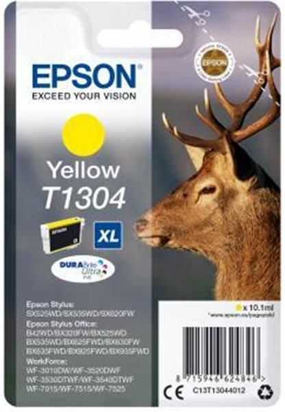 Original Tinte Epson T1304, ca. 765 S., gelb
