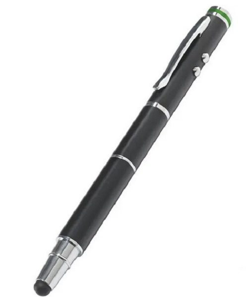 Leitz 4in1: Eingabestift für Touchscreen Geräte+Laser-Pointer+Kuli+LED-Leuchte  