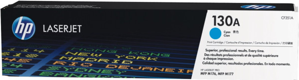 Original Toner HP 130A / CF351A, ca. 1.000 S., cyan 