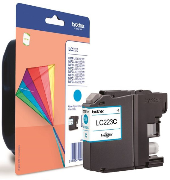 Original Tinte Brother LC-223C, ca. 550 S., cyan