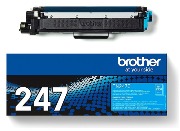 Original Toner Brother TN-247C, ca. 2.300 S., cyan