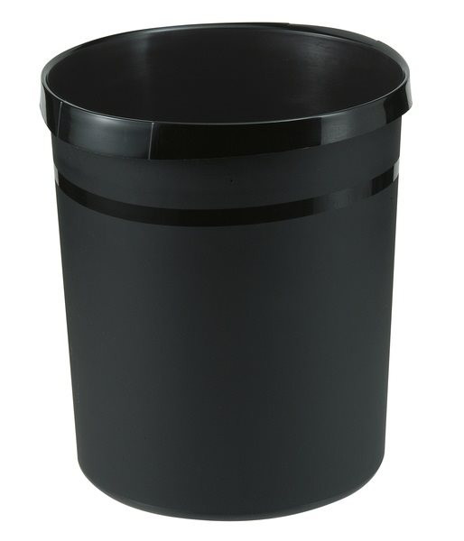 Papierkorb aus Plastik 18 l schwarz (18190-13) HAN
