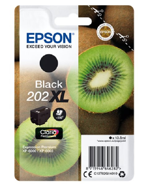Original Tinte Epson 202XL, ca. 550 S., schwarz