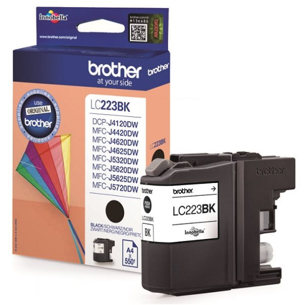 Original Tinte Brother LC-223BK, ca. 550 S., schwarz