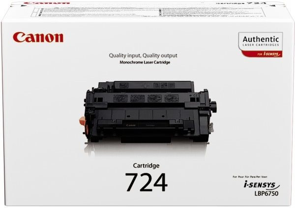 Original Toner Canon 724 / 3481B002, ca. 6.000 S., schwarz 