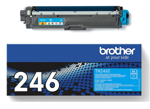 Original Toner Brother TN-246C, ca. 2.200 S., cyan