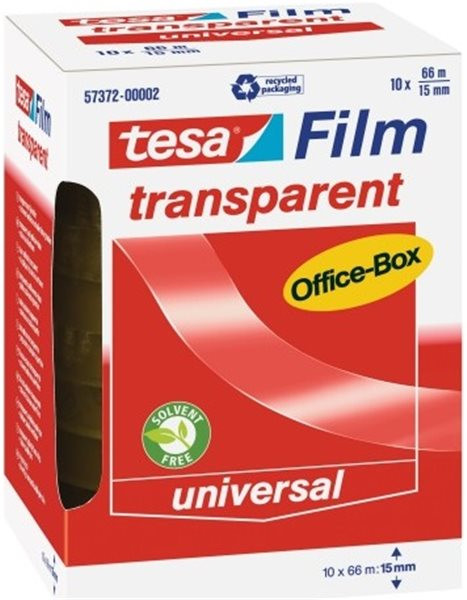 Klebeband 15mm x 66m transparent tesa Office Box tesafilm großer Kern 