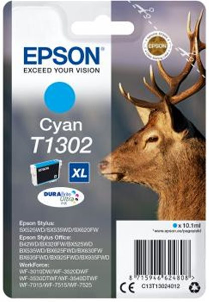 Original Tinte Epson T1302, ca. 765 S., cyan
