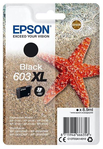 Original Tinte Epson T03A140 / 603XL, ca. 500 S., schwarz 