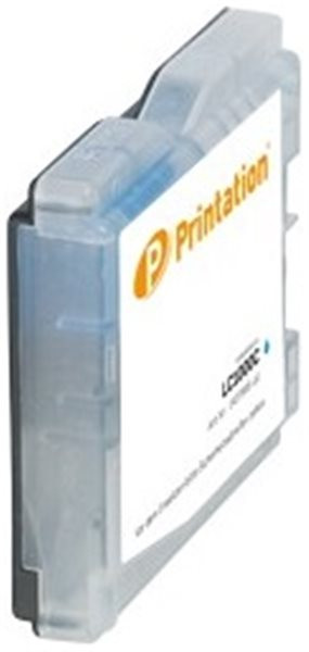 Printation Tinte ersetzt Brother LC-970C / LC-1000C, ca. 1.096 S., cyan 