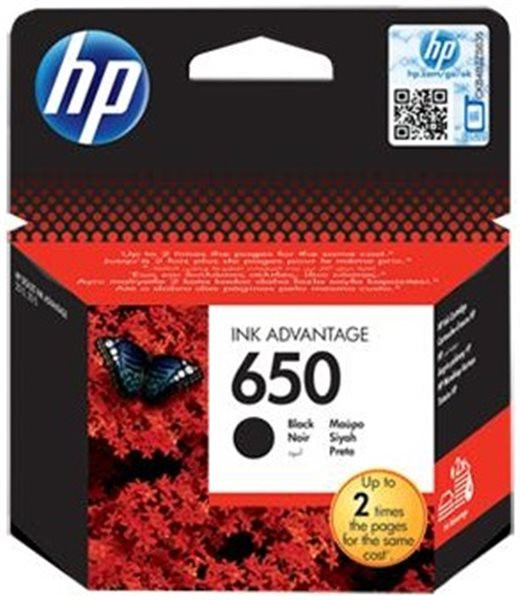 Original Tinte HP 650 / CZ101AE, ca. 360 S., schwarz 