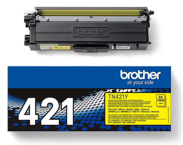 Original Toner Brother TN-421Y, ca. 1.800 S., gelb