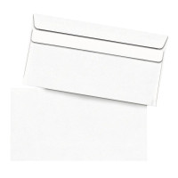 Kuvert 1000x DIN lang=110x220mm, ohne Fenster, weiß, Selbstklebung  Kuvert 1000x DIN lang=110x220mm, ohne Fenster, weiß, Selbstklebung