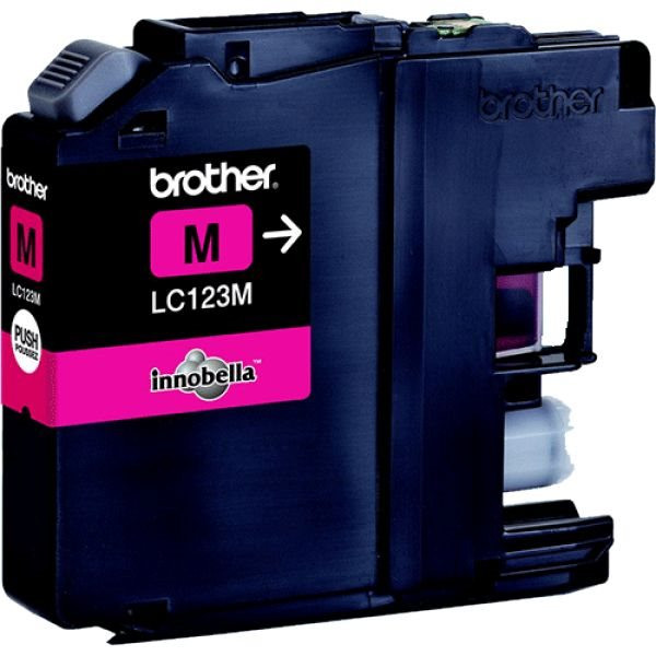 Original Tinte Brother LC-123M, ca. 600 S., magenta