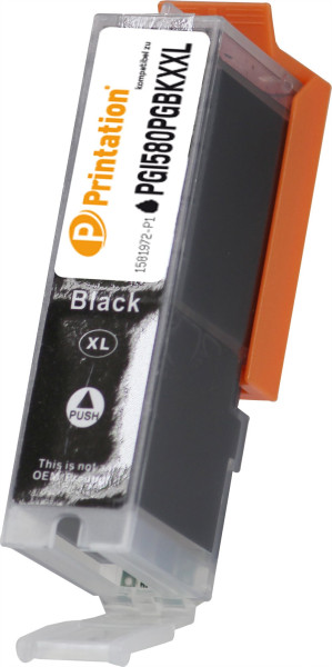Printation Tinte ersetzt Canon  PGI-580PGBKXXL, ca. 600 S., pigmentschwarz 