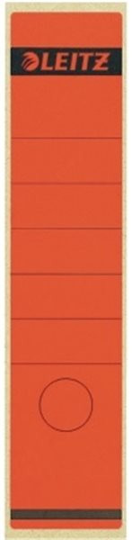 Rückenklebeschild lang + breit Leitz rot (1640-00-25) 