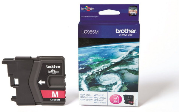 Original Tinte Brother LC-985M, ca. 260 S., magenta