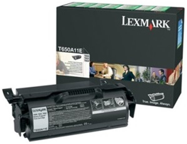 Original Toner Lexmark T650H11E, ca. 25.000 S., schwarz