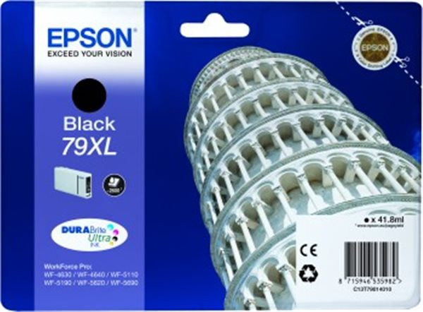 Original Tinte Epson T7901 / 79XL, ca. 2.600 S., schwarz