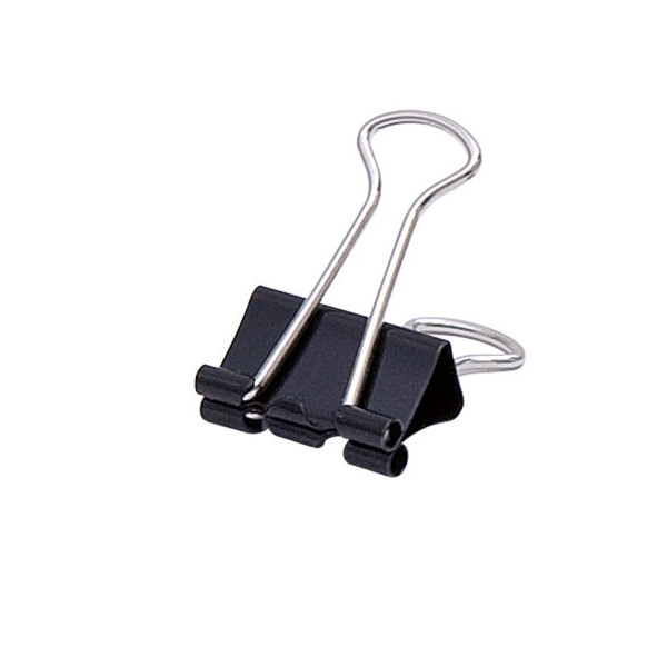 Soennecken Foldbackklemmer 1563 19x7mm schwarz 12 St./Pack. 