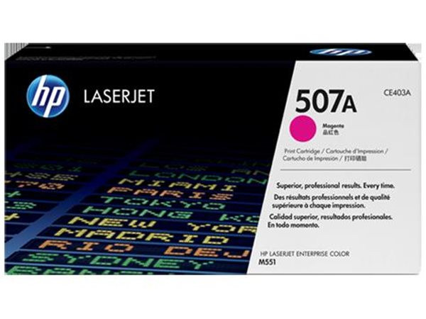Original Toner HP 507A / CE403A, ca. 6.000 S., magenta