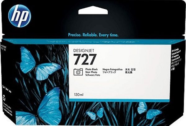 Original Tinte HP 727 / C1Q12A, 300 ml, mattschwarz