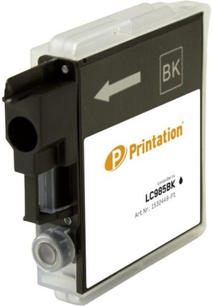 Printation Tinte ersetzt Brother LC-985BK, ca. 300 S., schwarz
