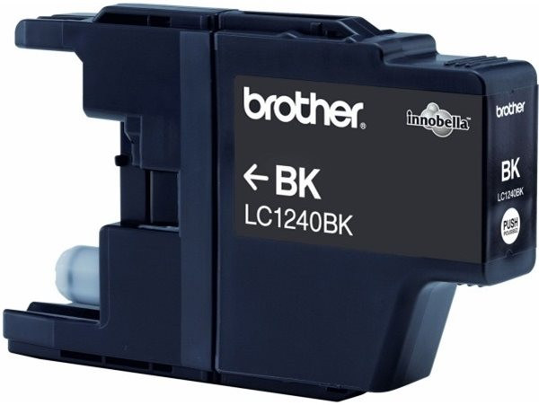Original Tinte Brother LC-1240BK, ca. 600 S., schwarz 
