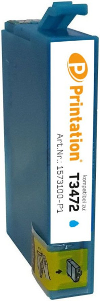 Printation Tinte ersetzt Epson 34XL / T3472, ca. 950 S., cyan 