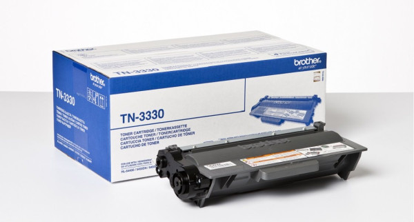 Original Toner Brother TN-3330, ca. 3.000 S., schwarz 