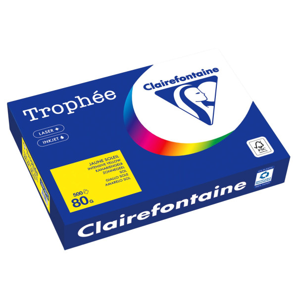 Clairefontaine Kopierpapier 1877PC A4 80g kanariengelb 500Bl 