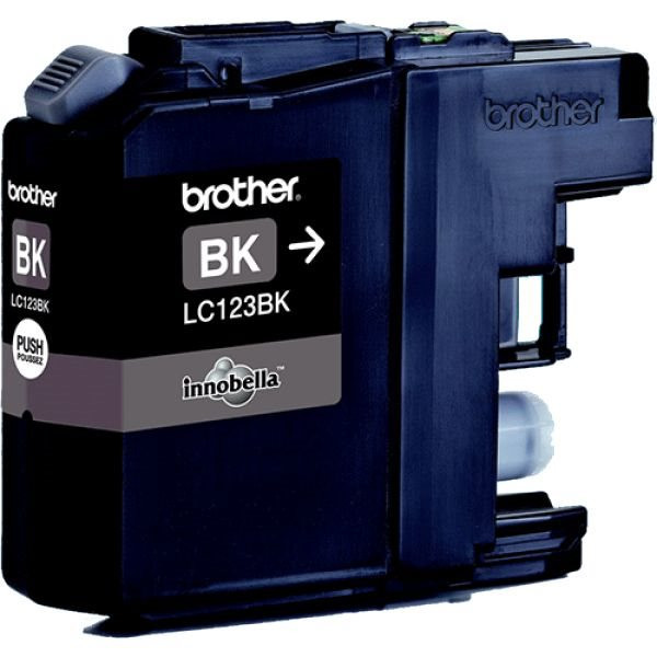 Original Tinte Brother LC-123BK, ca. 600 S., schwarz