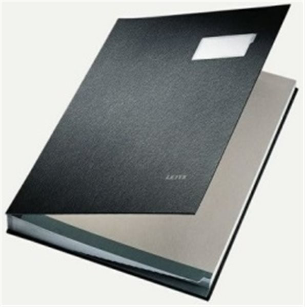 Unterschriftenmappe 24x35cm 20 Fächer Leitz schwarz (5700-00-95)
